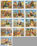 Monaco 1997 GRIMALDI 13V IN BLOCK, Mint NH, History - Transport - History - Automobiles - Art - Printing - Unused Stamps