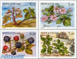 Monaco 1996 FOUR SEASONS 4V, Mint NH, Nature - Fruit - Trees & Forests - Neufs