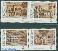 Macao 1989 Paintings 4v, Mint NH, Art - Architecture - Paintings - Nuevos