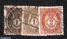 Norway 1890 Definitives 3v, Unused (hinged) - Nuovi