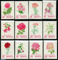 Monaco 1995 FLOWERS 12V, Mint NH, Nature - Flowers & Plants - Roses - Nuevos