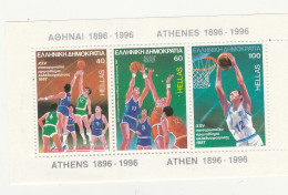 Grece Feuillet N° 06 ** 23 éme Championnat Europe Basket - Blocs-feuillets