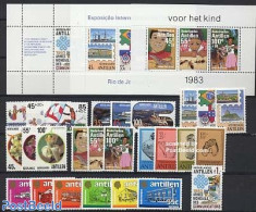 Netherlands Antilles 1983 Yearset 1983 (26v+3s/s), Mint NH, Various - Yearsets (by Country) - Non Classés