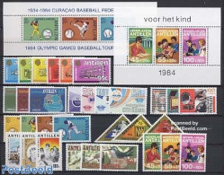 Netherlands Antilles 1984 Yearset 1984 (32v+2s/s), Mint NH, Various - Yearsets (by Country) - Non Classés