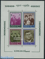 Ajman 1964 J.F. Kennedy S/s, Mint NH, History - American Presidents - Ajman