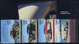 Aland 2005 Automobiles 2x4v In Booklet, Mint NH, Transport - Stamp Booklets - Automobiles - Sin Clasificación