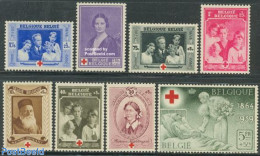 Belgium 1939 Red Cross 8v, Mint NH, Health - History - Red Cross - Kings & Queens (Royalty) - Ongebruikt