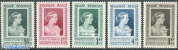 Belgium 1951 Queen Elizabeth Fund 5v, Unused (hinged), History - Kings & Queens (Royalty) - Ungebraucht