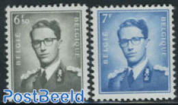Belgium 1960 Definitives 2v, Normal Paper, Unused (hinged) - Unused Stamps