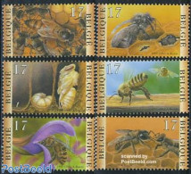 Belgium 1997 Bees 6v, Mint NH, Nature - Bees - Insects - Unused Stamps