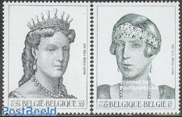 Belgium 2001 Philately, Queens 2v, Mint NH, History - Kings & Queens (Royalty) - Nuevos