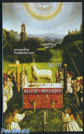 Belgium 1986 Culture, Van Eyk Painting S/s, Mint NH, History - Nature - Religion - World War II - Animals (others & Mi.. - Unused Stamps