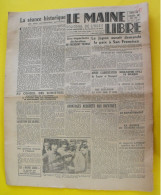 Journal Le Maine Libre Du 1 Mai 1945. Guerre Japon épuration Bousquet Scapini Truman De Gaulle  Laval Mayenne - Andere & Zonder Classificatie