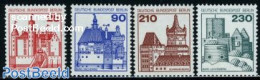 Germany, Berlin 1978 Coil Stamps With Numbers On Back-side 4v, Mint NH, Castles & Fortifications - Ongebruikt