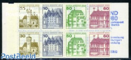 Germany, Berlin 1979 Castles Booklet (Krueger Lieber/Sieger), Mint NH, Stamp Booklets - Art - Castles & Fortifications - Ongebruikt