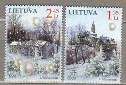 LITHUANIA 2009 Christmas MNH(**) Mi 1025-1026 #Lt914 - Lituania