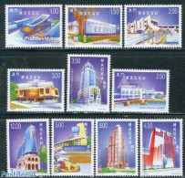 Macao 1999 Modern Architecture 10v, Mint NH, Art - Modern Architecture - Museums - Unused Stamps