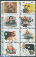 Micronesia 1995 Aviation Pioneers 8v [+++], Mint NH, Transport - Helicopters - Aircraft & Aviation - Space Exploration - Hubschrauber