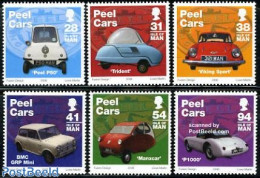 Isle Of Man 2006 Peel Cars 6v, Mint NH, Transport - Automobiles - Voitures