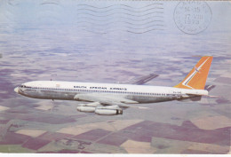 AEREO-AVION-AIRPLANE-SOUTH AFICAN AIRWAYS-CARTOLINA VIAGGIATA IL 18-7-1973 - 1946-....: Modern Tijdperk