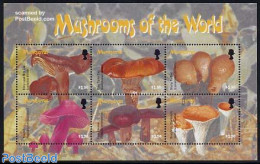 Montserrat 2003 Mushrooms 6v M/s, Mint NH, Nature - Mushrooms - Pilze