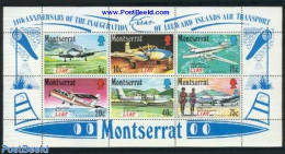 Montserrat 1971 LIAT Airways S/s, Mint NH, Transport - Aircraft & Aviation - Aerei