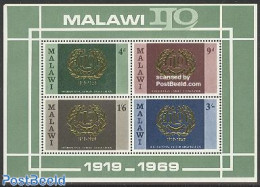 Malawi 1969 I.L.O. 50th Anniversary S/s, Mint NH, History - I.l.o. - Malawi (1964-...)