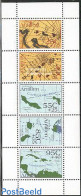 Netherlands Antilles 2003 Maps 5v M/s, Mint NH, Various - Maps - Aardrijkskunde