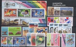 Netherlands Antilles 1988 Yearset 1988 (25v+1s/s), Mint NH, Various - Yearsets (by Country) - Non Classés