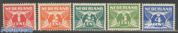 Netherlands 1924 Definitives Without WM 5v, Mint NH, Nature - Birds - Ungebraucht