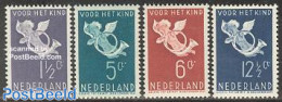Netherlands 1936 Child Welfare 4v, Unused (hinged), Religion - Angels - Nuevos