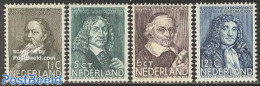 Netherlands 1937 Famous Persons 4v, Unused (hinged), Science - Chemistry & Chemists - Physicians - Art - Authors - Ongebruikt