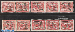 Netherlands 1940 Combinations 4 Pairs, Unused (hinged) - Ungebraucht