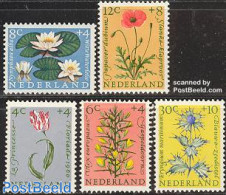 Netherlands 1960 Summer, Flowers 5v, Unused (hinged), Nature - Flowers & Plants - Nuevos