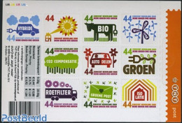 Netherlands 2008 Think Green, Act Green 10v S-a, Mint NH, Nature - Science - Transport - Various - Cattle - Environmen.. - Neufs