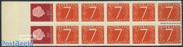 Netherlands 1964 2x15c+10x7c MY Booklet (small Margin No Perf.holes, Mint NH, Stamp Booklets - Unused Stamps