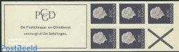 Netherlands 1967 5x20c Booklet, Normal Paper, Text: De Postcheque E, Mint NH, Stamp Booklets - Nuevos