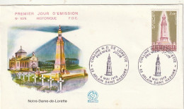///   FRANCE ///    PREMIER JOUR ---    Fdc  Notre Dame De Lorette - 1960-1969