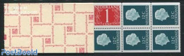 Netherlands 1969 4x1c+8x12c Booklet, Phosphor With Count Block, Mint NH, Stamp Booklets - Unused Stamps