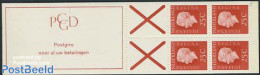 Netherlands 1969 4x25c Booklet, Phosphor, Text: Postgiro Voor Al Uw, Mint NH, Stamp Booklets - Ongebruikt