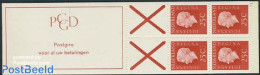Netherlands 1969 4x25c Booklet, Phosphor, Text: Postgiro Voor Al Uw, Mint NH, Stamp Booklets - Neufs