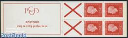 Netherlands 1969 4x25c Booklet, Normal Paper, Text: Vlug En Veilig, Mint NH, Stamp Booklets - Neufs