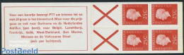 Netherlands 1970 4x25c Booklet, Normal Paper, Text: Voor Een Kwartj, Mint NH, Stamp Booklets - Neufs