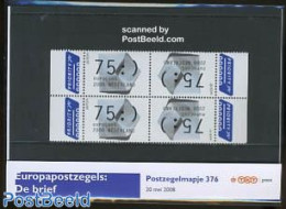 Netherlands 2008 Europa, The Letter Presentation Pack 376, Mint NH, History - Europa (cept) - Post - Neufs