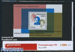 Netherlands 2009 3 Generation Queens, Presentation Pack 394, Mint NH, History - Kings & Queens (Royalty) - Nuovi