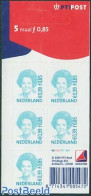 Netherlands 2001 Definitive Beatrix S-a Foil Sheet, Mint NH - Nuevos