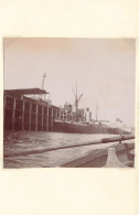 STEAMER - Bateau D'excursion, Calais Boulogne Sur Mer ?(photo Années 1900, Format 8,4cm X 8,4cm) - Barche