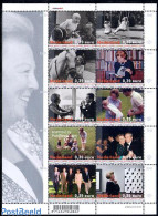 Netherlands 2003 Life Of Beatrix 10v M/s, Mint NH, History - Nature - Various - Kings & Queens (Royalty) - Fishing - H.. - Ungebraucht