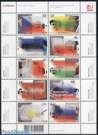 Netherlands 2004 New EU Members 10v M/s, Mint NH, History - Various - Europa Hang-on Issues - Stamps On Stamps - Maps - Neufs