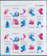 Netherlands 2005 Christmas 2x10v M/s, Mint NH, Nature - Religion - Sport - Birds - Christmas - Skating - Unused Stamps
